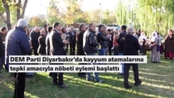 Diyarbakır’da DEM Parti’den kayyumlara karşı nöbet eylemi